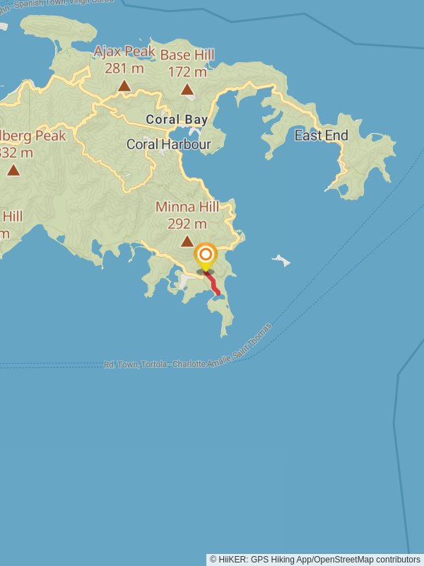 Salt Pond Bay Trail mobile static map