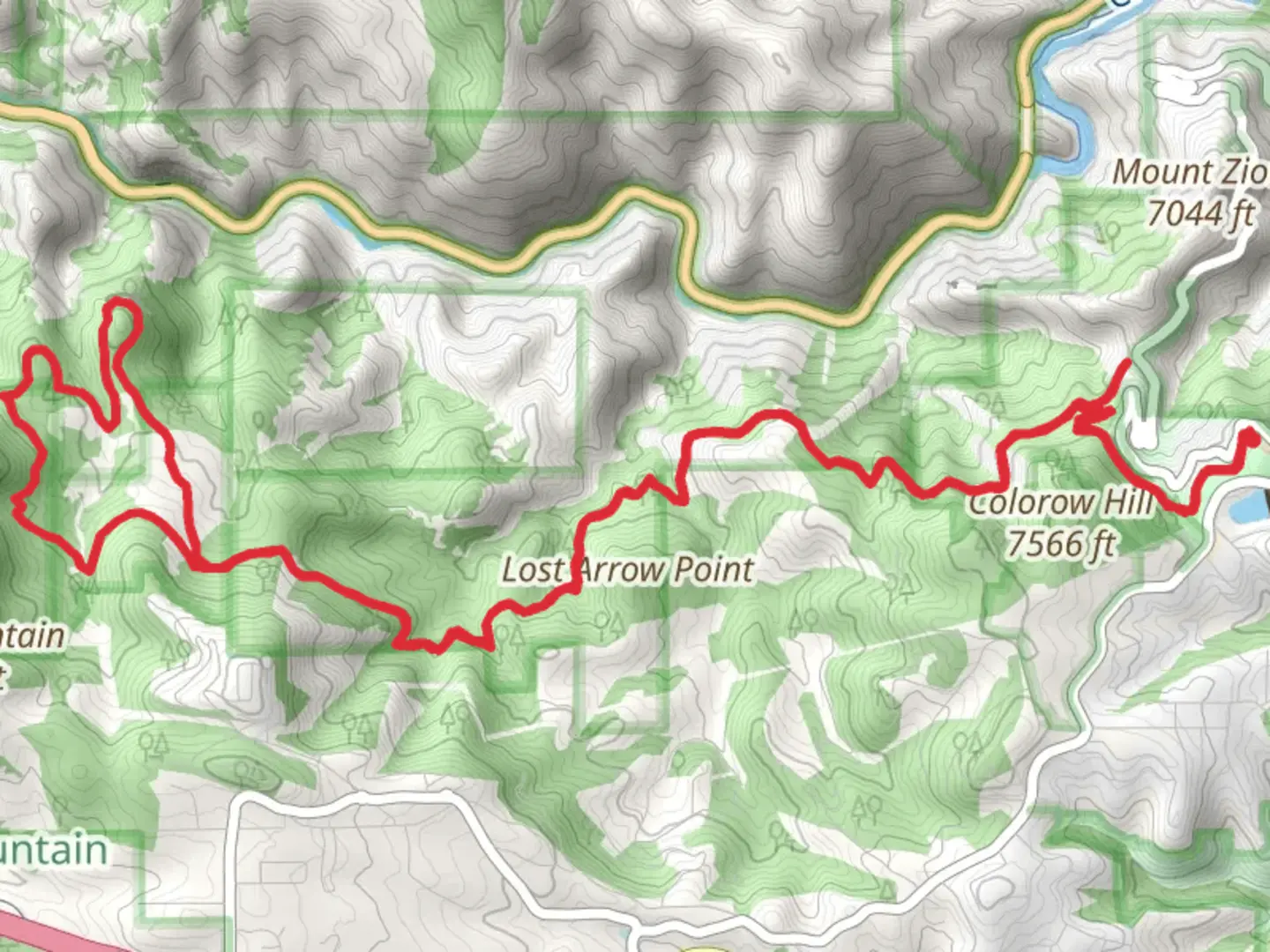 An image depicting the trail Buffalo Bill - Gudy Gaskill - Beaver Brook Trail and its surrounding area.