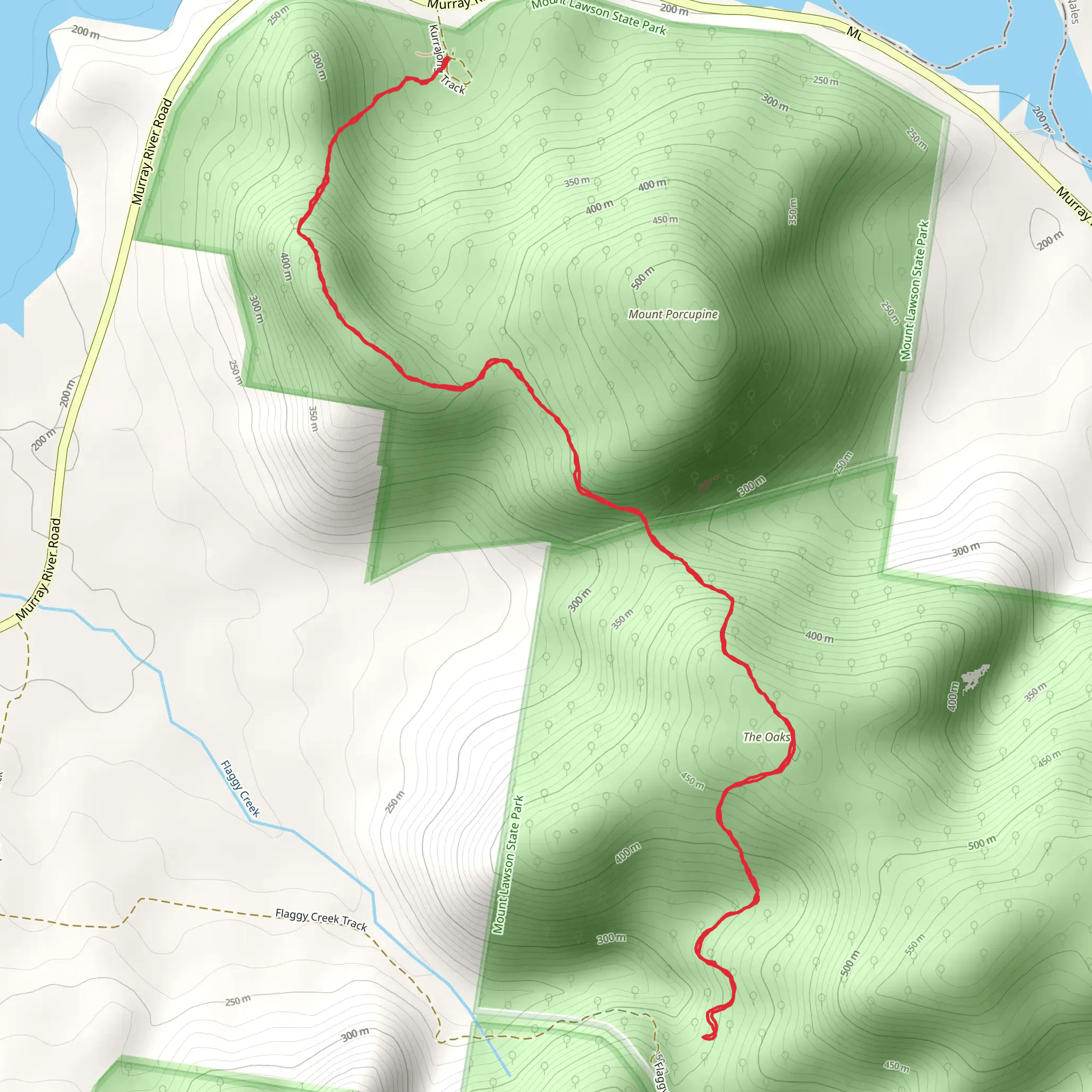 Flaggy Creek Gorge Trail mobile static map