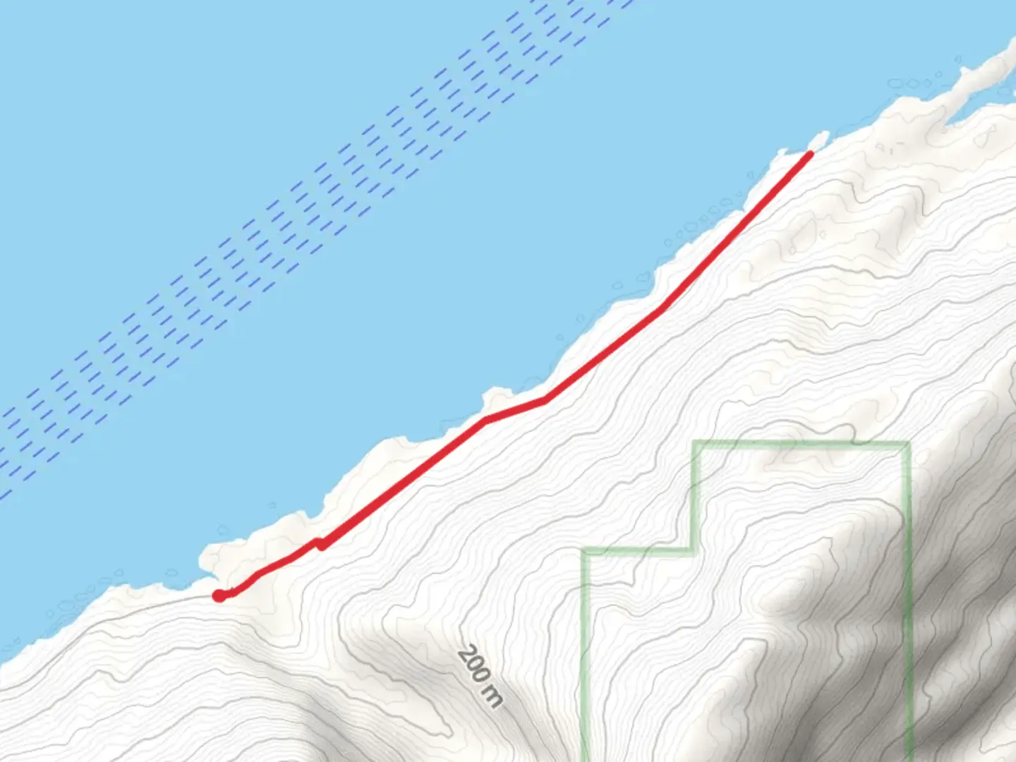 An image depicting the trail Shotgun Cove Trail and its surrounding area.