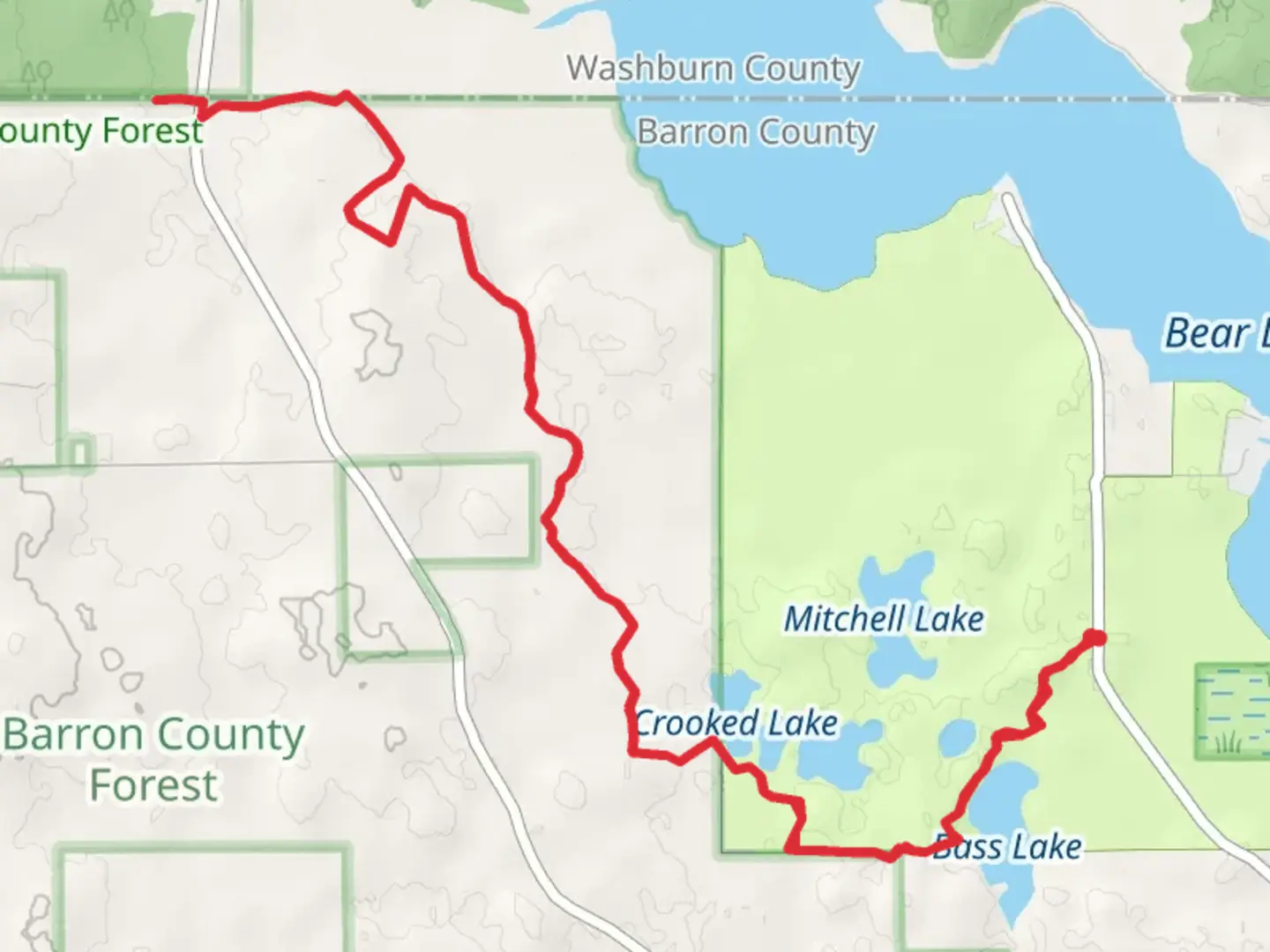 An image depicting the trail Ice Age Trail - 16th Street and its surrounding area.