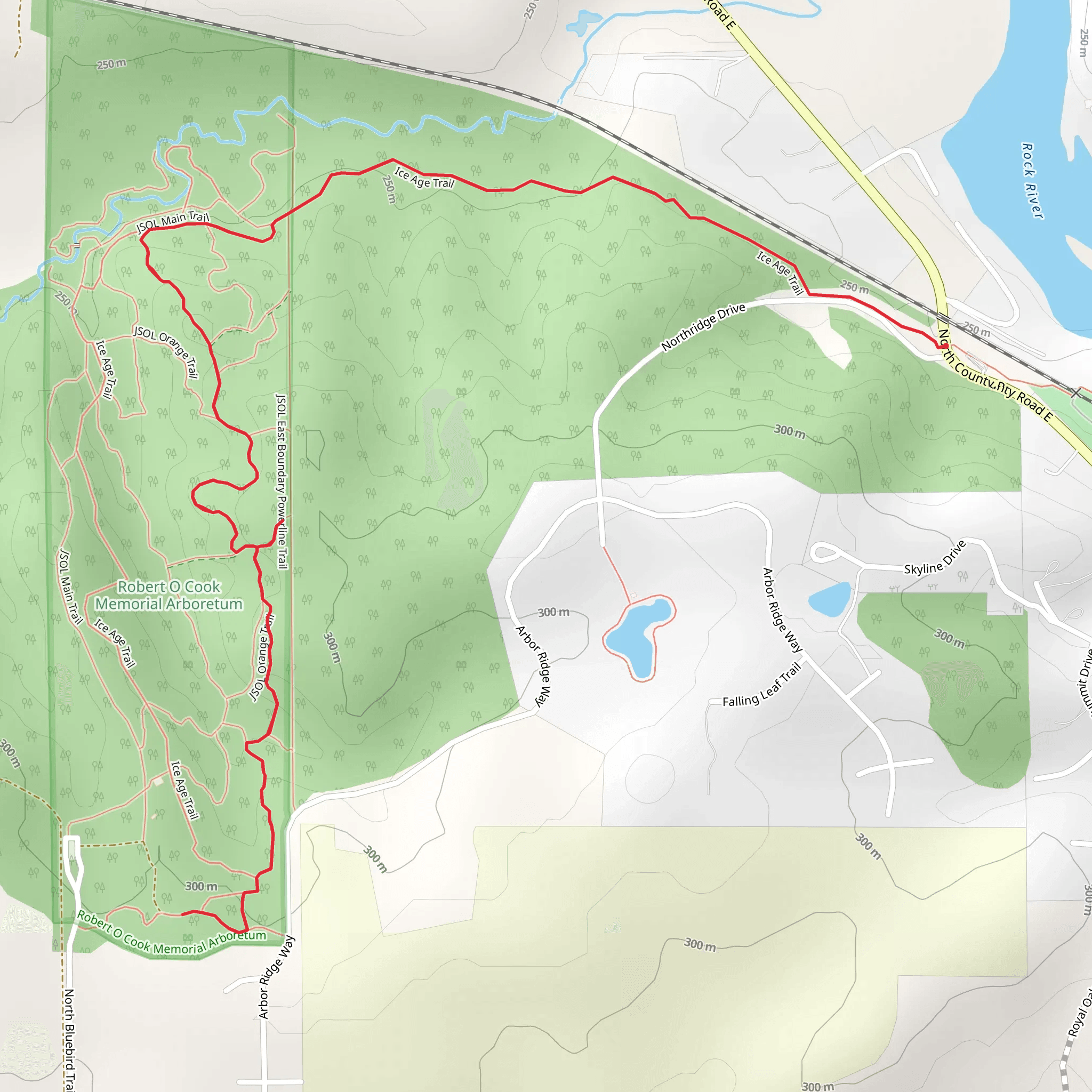 Ice Age and JSOL Blue Trail mobile static map