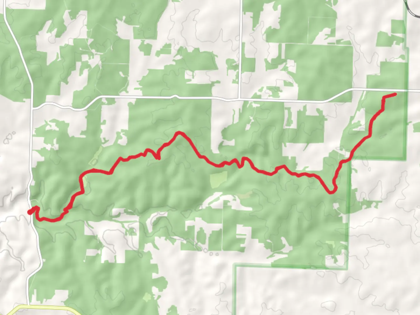 An image depicting the trail Ozark Trail - North Fork and its surrounding area.