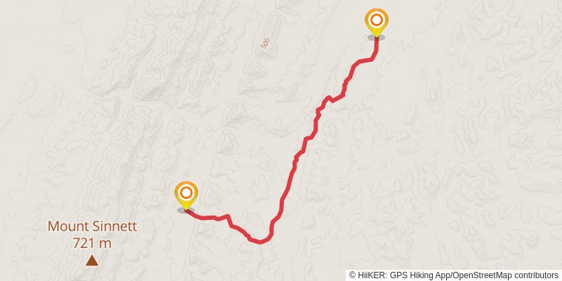 Mawson Trail alt 12 Map