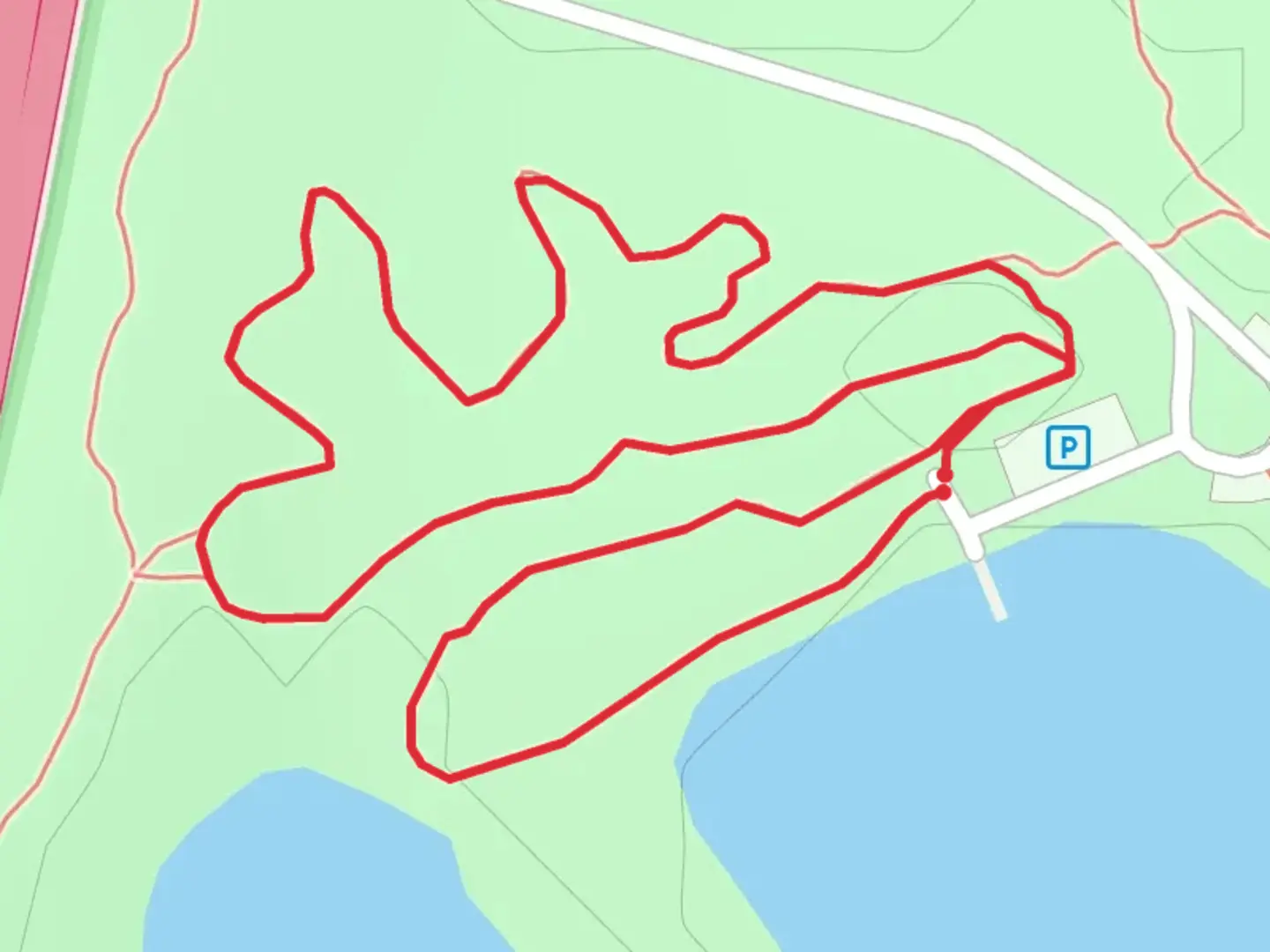 An image depicting the trail Avenue of the Saints Loop and its surrounding area.