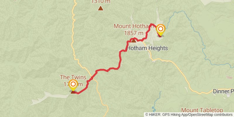 Australian Alps Walking Track stage 16 Map