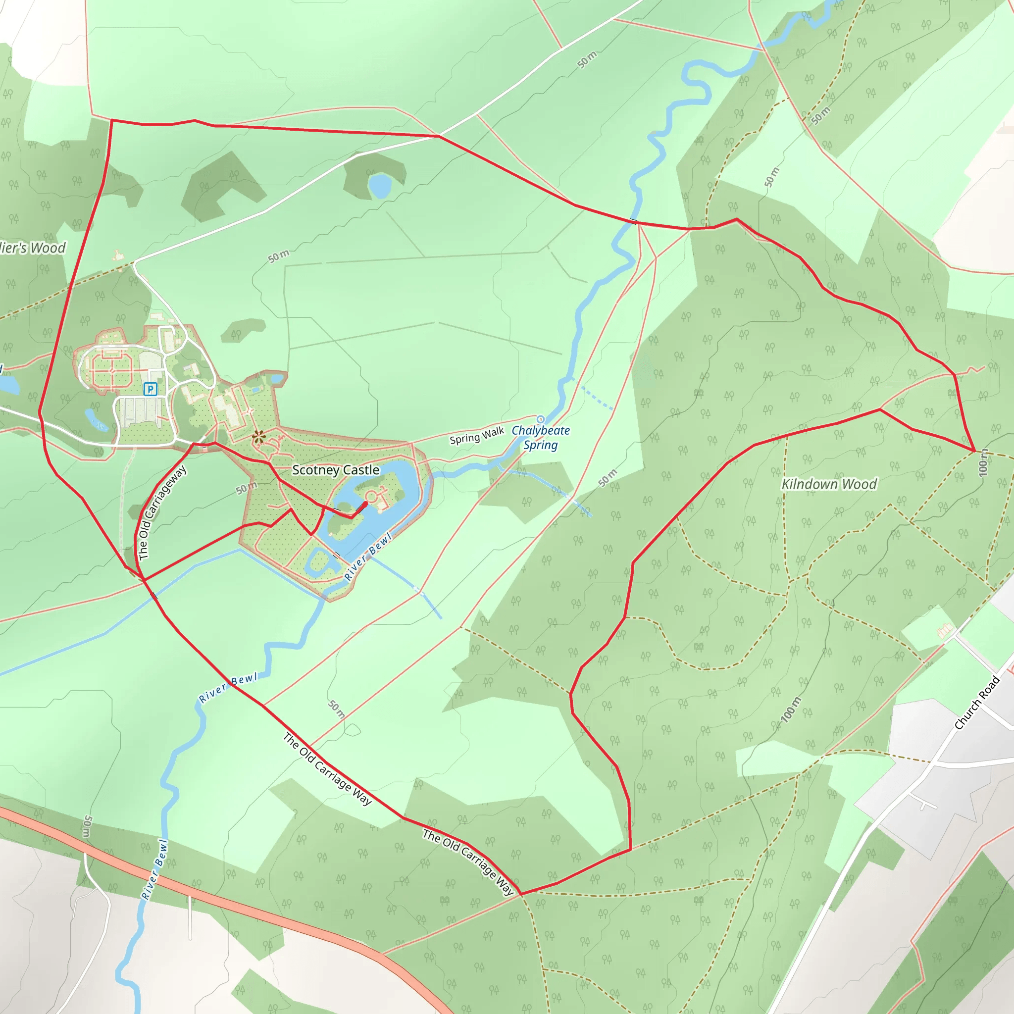 Scotney Castle mobile static map