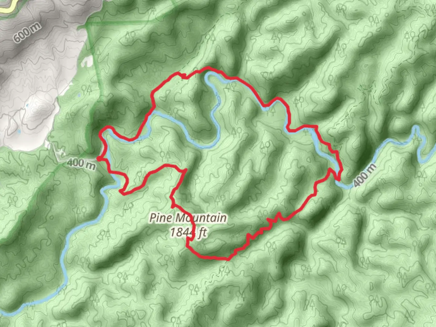 An image depicting the trail Abrams Creek - Rabbit Creek Loop Trail and its surrounding area.
