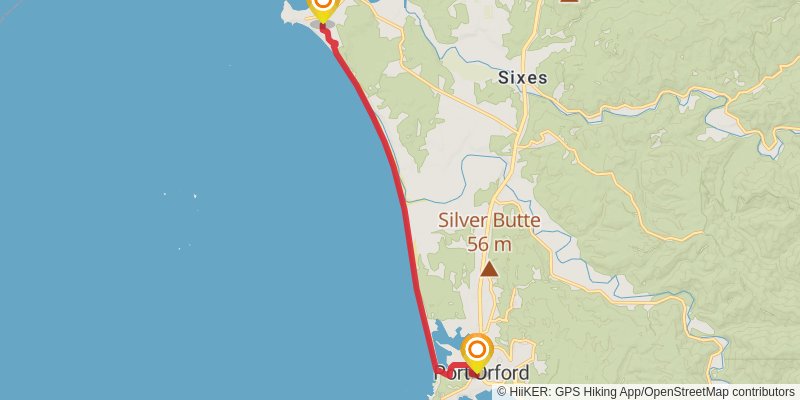 Oregon Coast Trail stage 27 Map