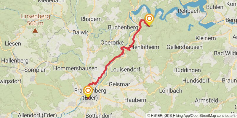 Ederhöhenweg stage 7 Map