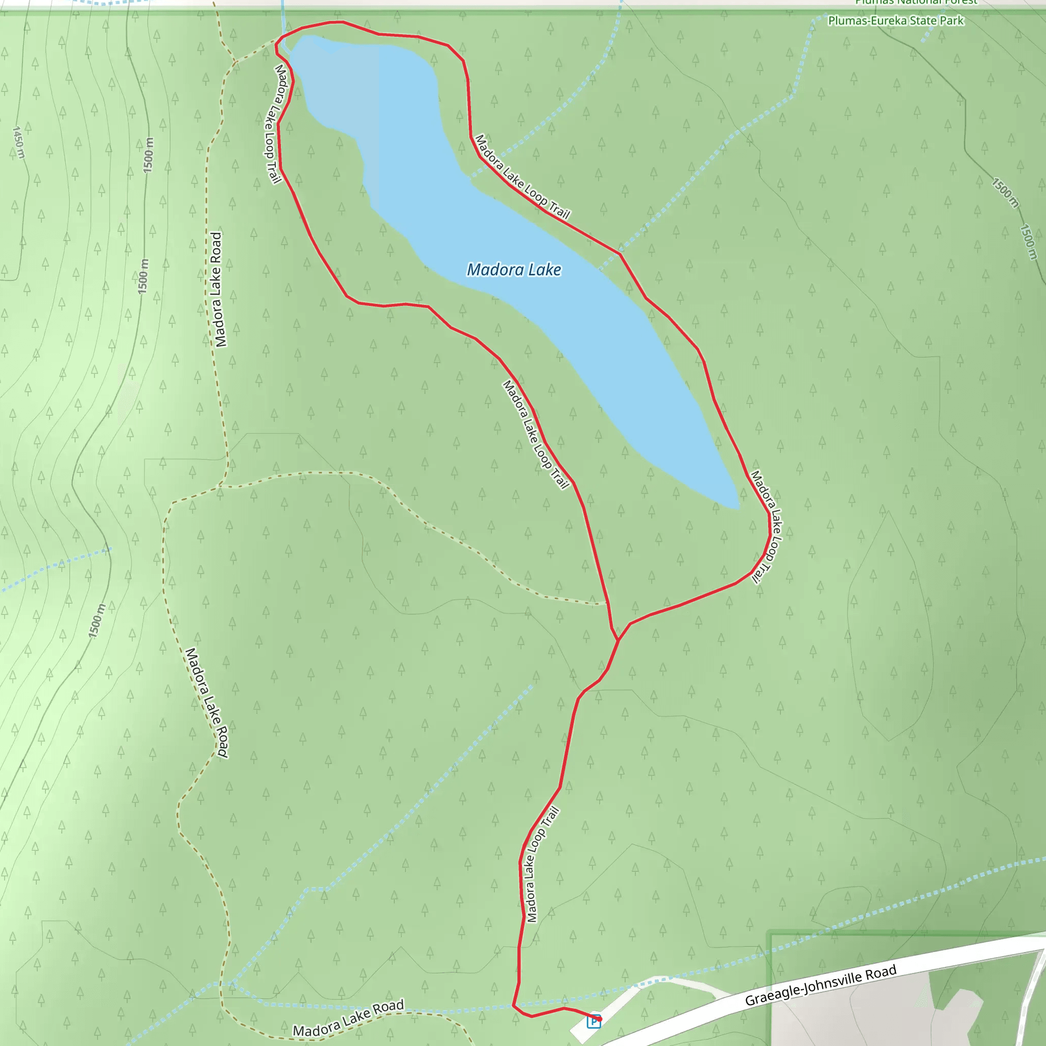 Madora Lake Loop Trail mobile static map