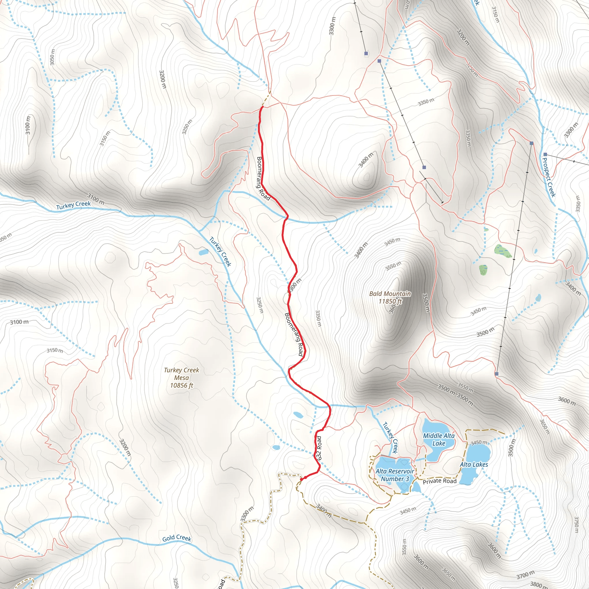 Boomerang Trail mobile static map