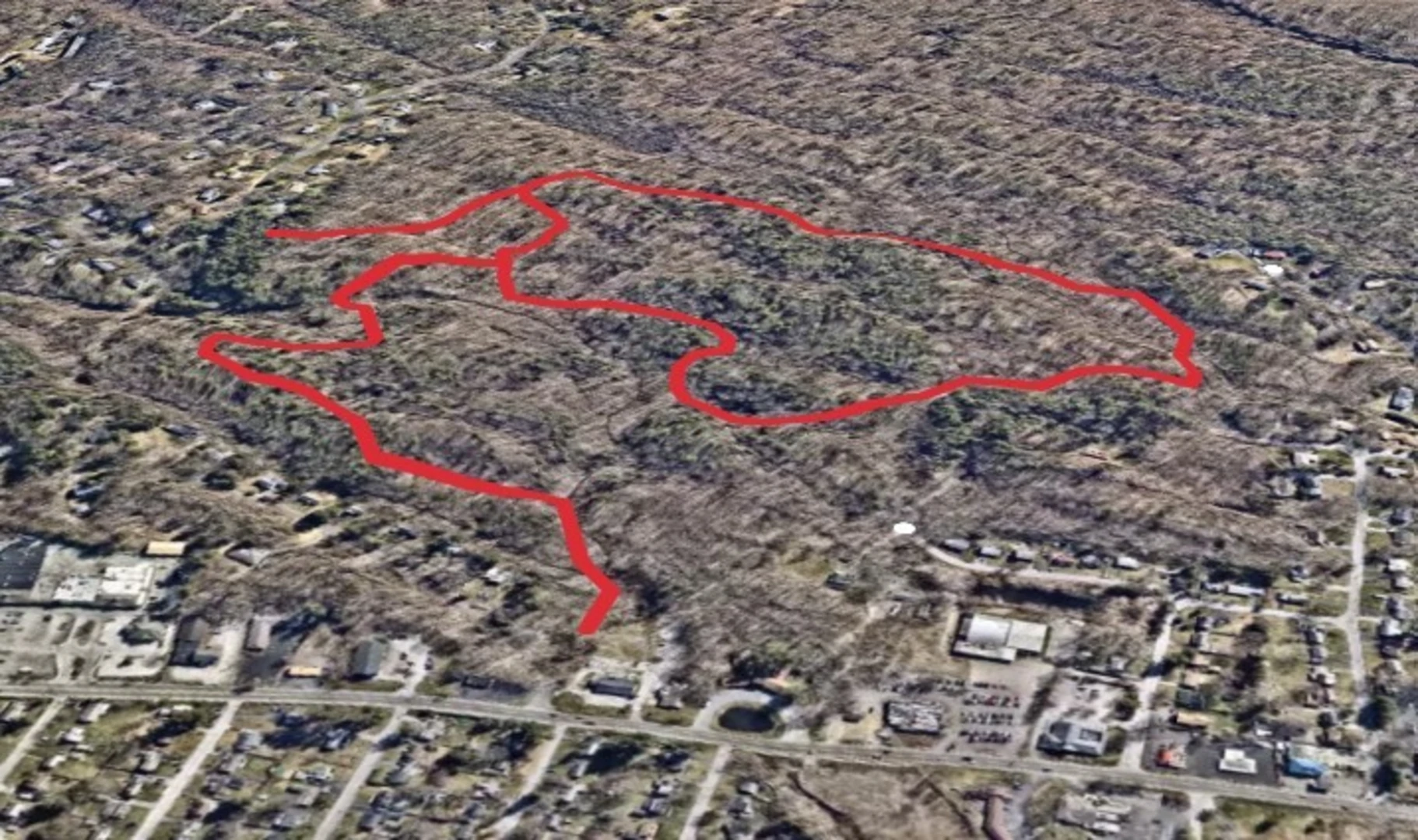 An image depicting the trail Green - Orange Loop and its surrounding area.