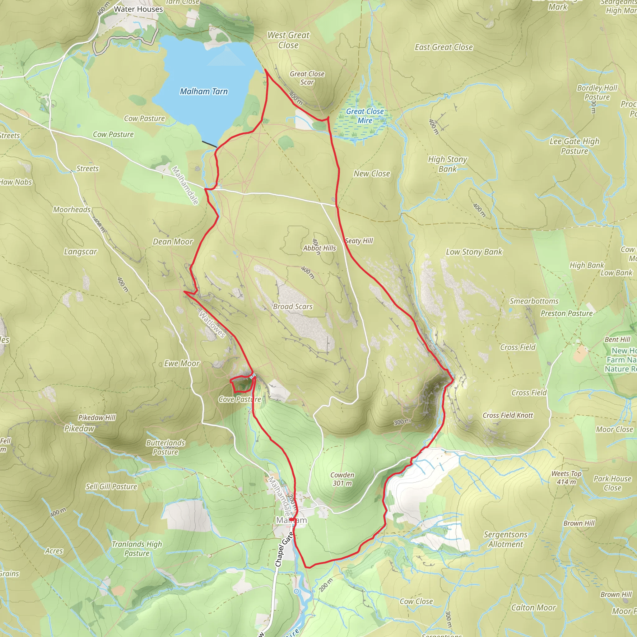 Malham Cove - Malham Tarn and Gordale Scar mobile static map