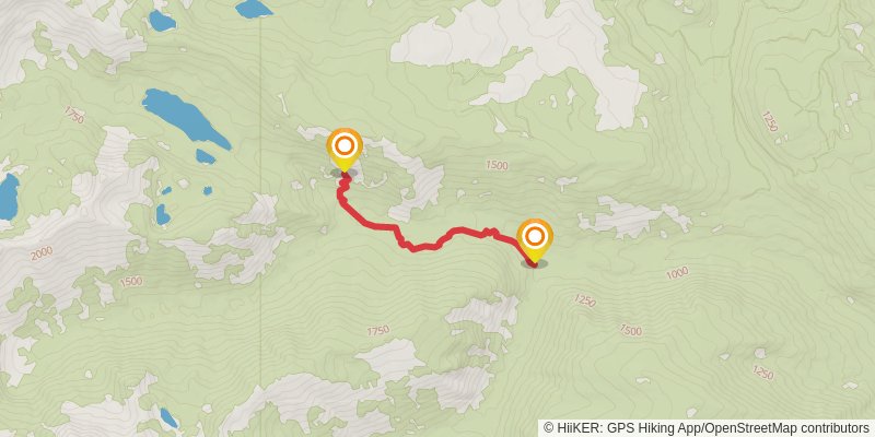 North Fork Chiwaukum Trail via Chiwaukum Creek Trail stage 2 Map