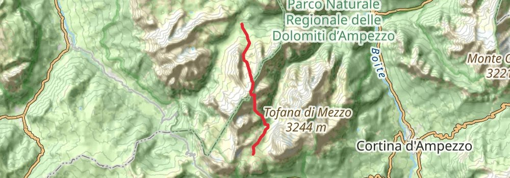 Alta Via 1 alt 7 Map