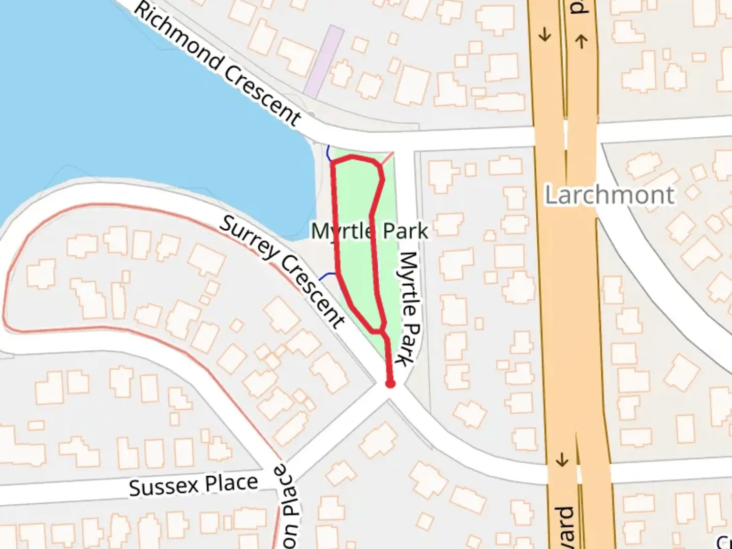 An image depicting the trail Elizabeth River Loop Trail and its surrounding area.