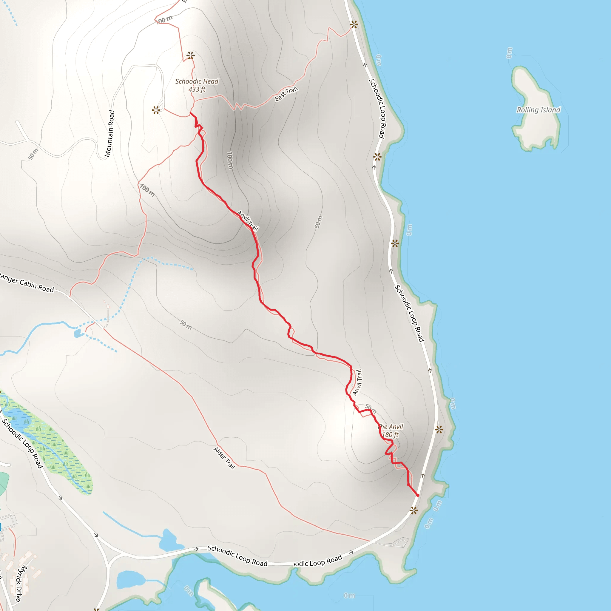 Anvil Trail mobile static map