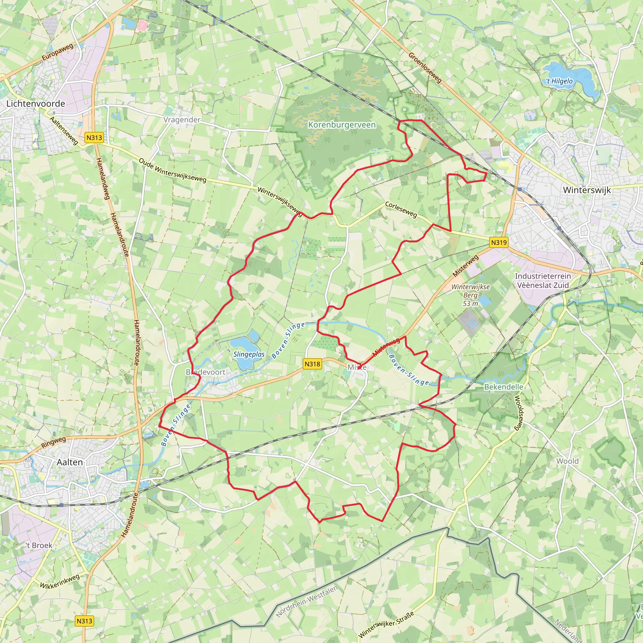 Kloosterbos, Rommelgebergte and Beestman Loop mobile static map