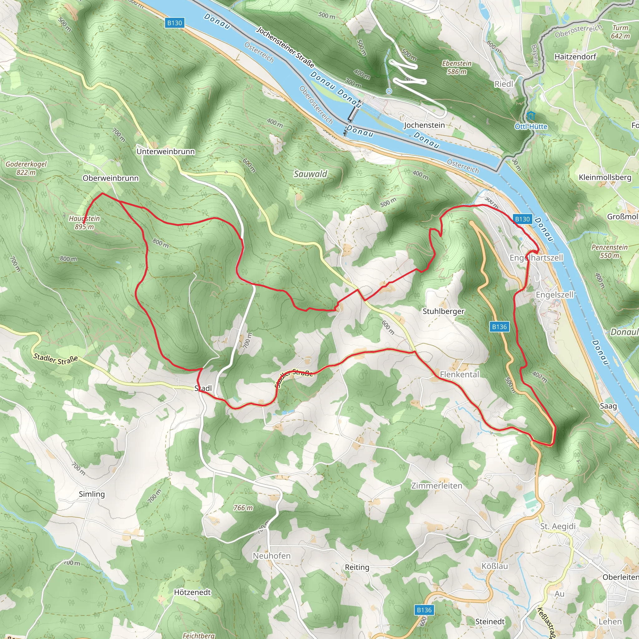 Jagabild-Haugstein-Hike mobile static map