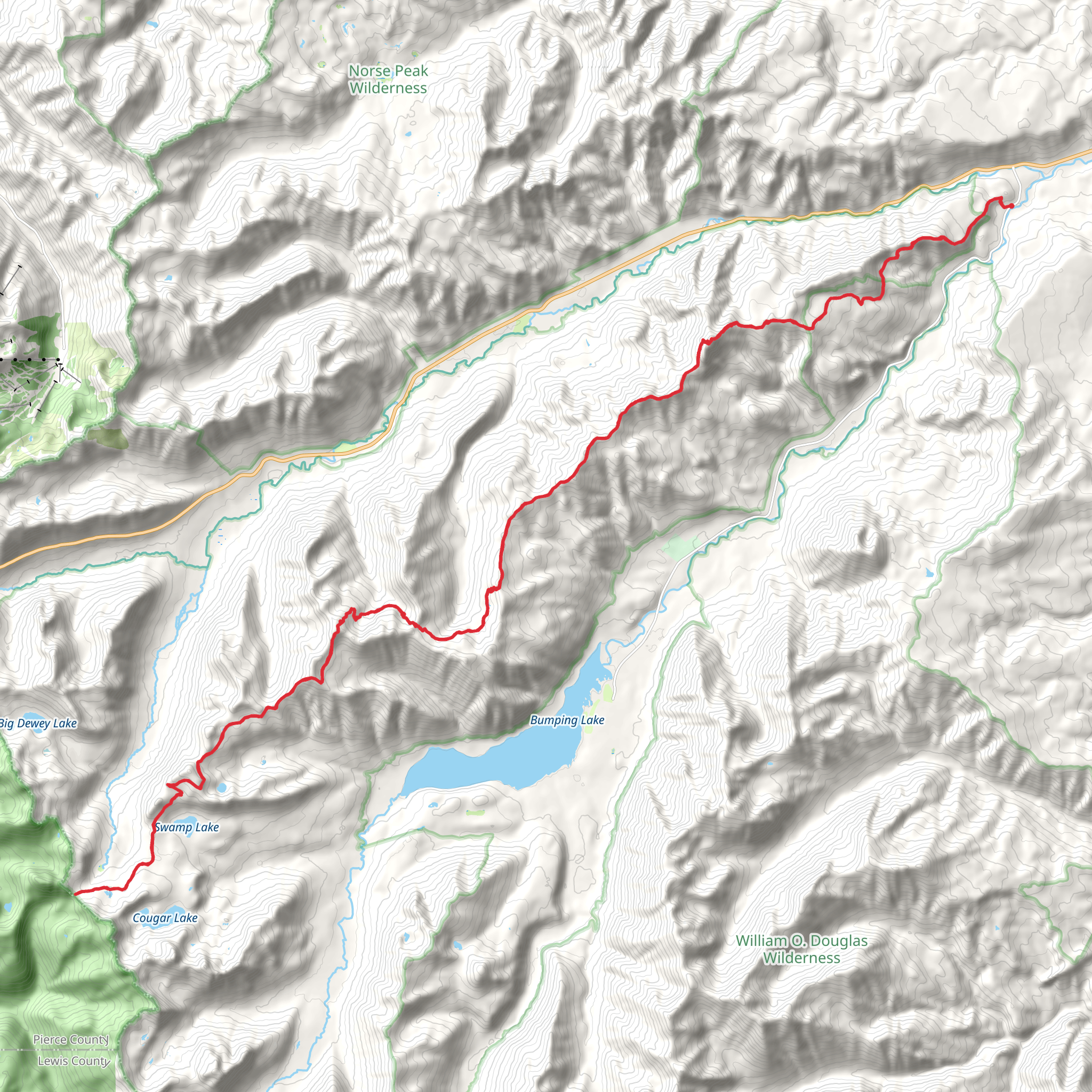 American Ridge Trail mobile static map