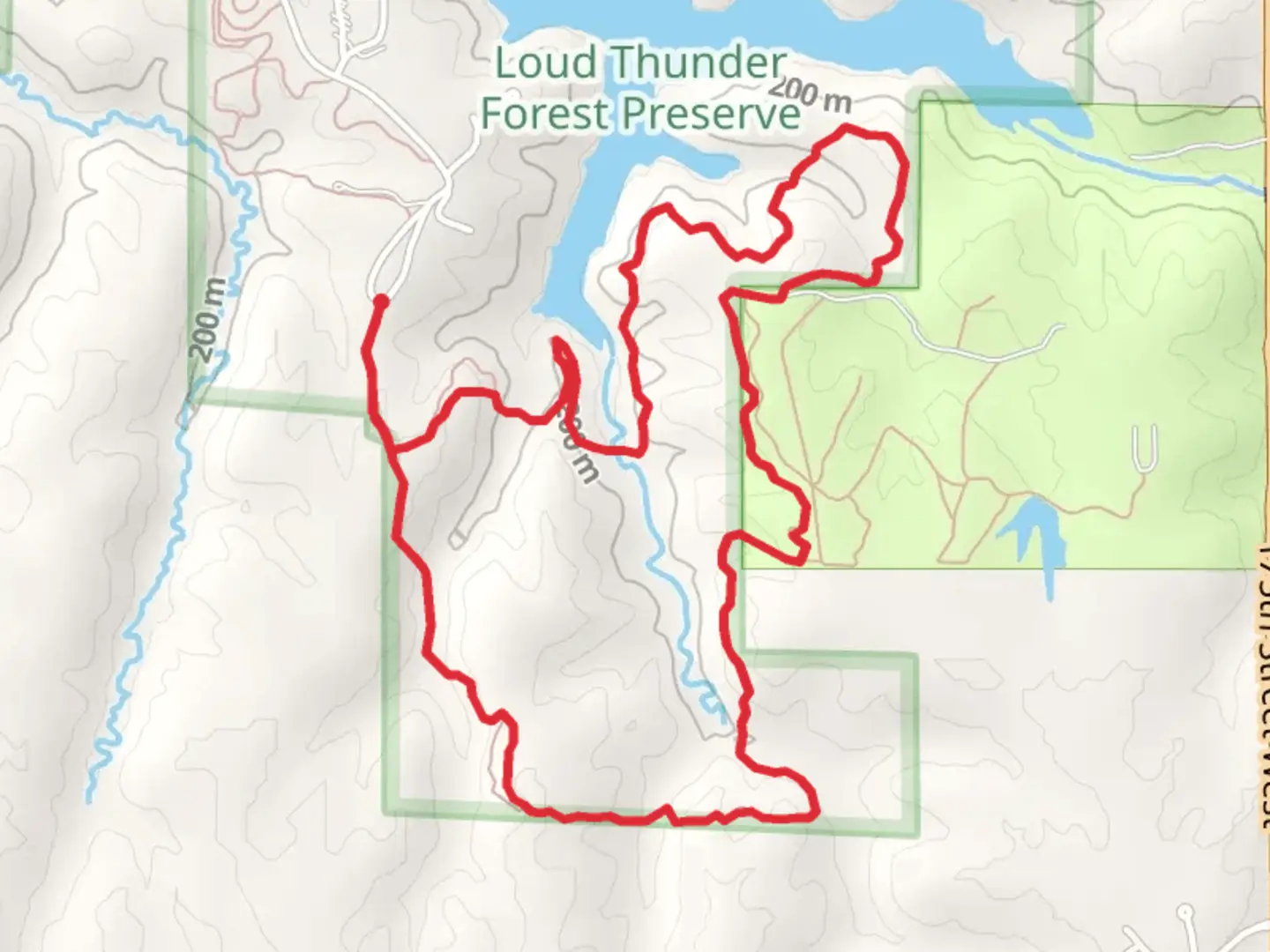 An image depicting the trail Sac-Fox Trail - Main Loop and its surrounding area.