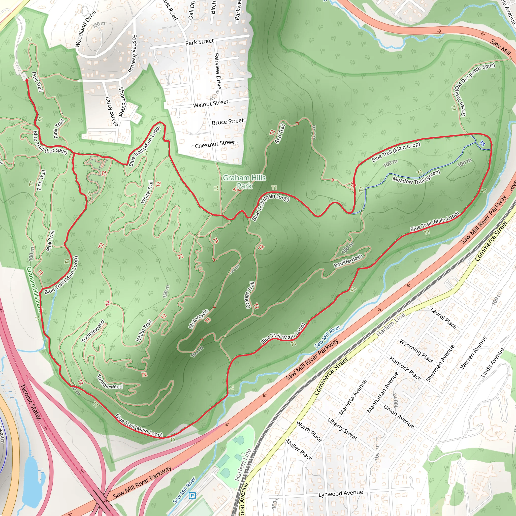 Graham Hill Park Loop mobile static map