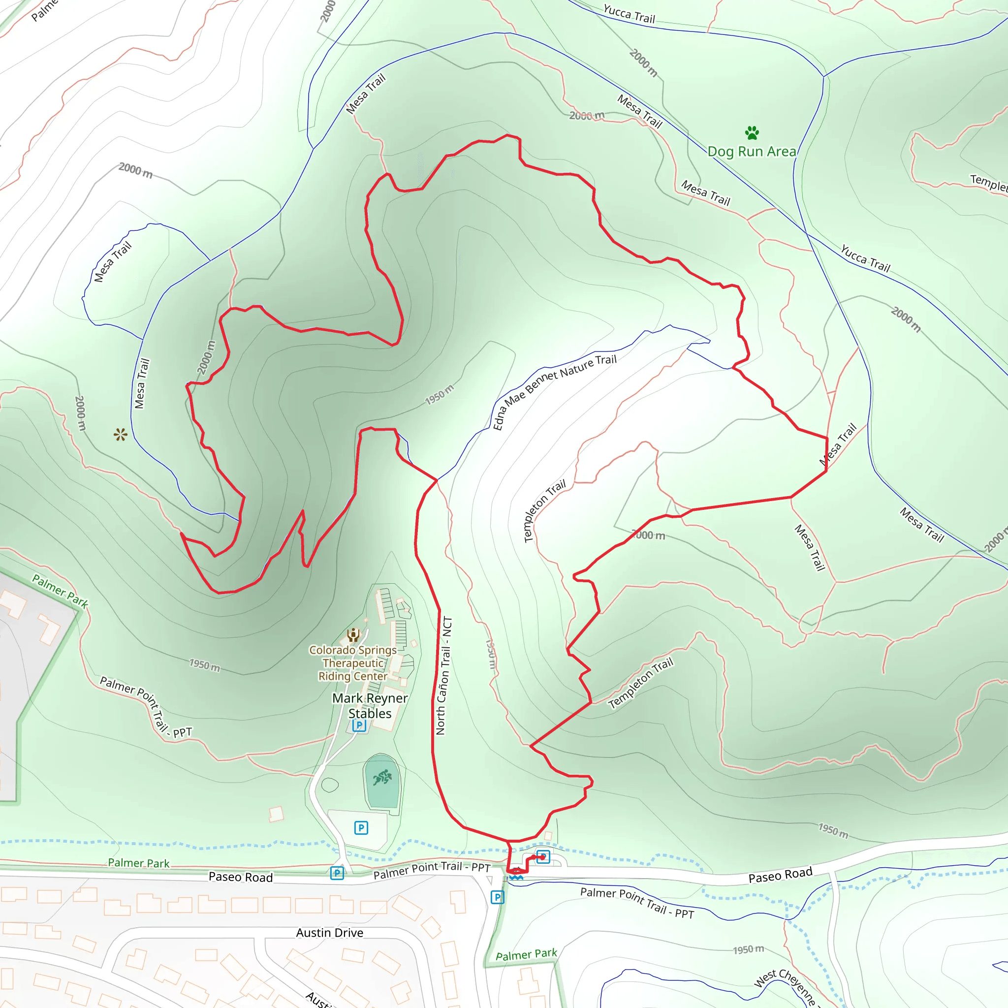 Edna Mae Bennet Nature Loop Trail mobile static map