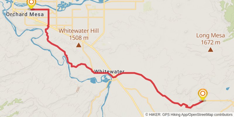 American Discovery Trail North Route stage 259 Map