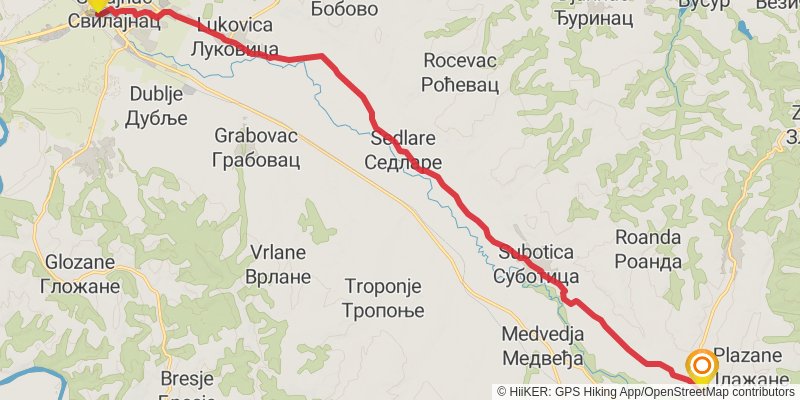 Sultans Trail stage 56 Map