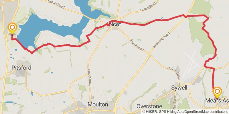 Northamptonshire Loop Walk stage 5 Map