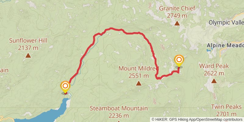 American Discovery Trail - California stage 5 Map