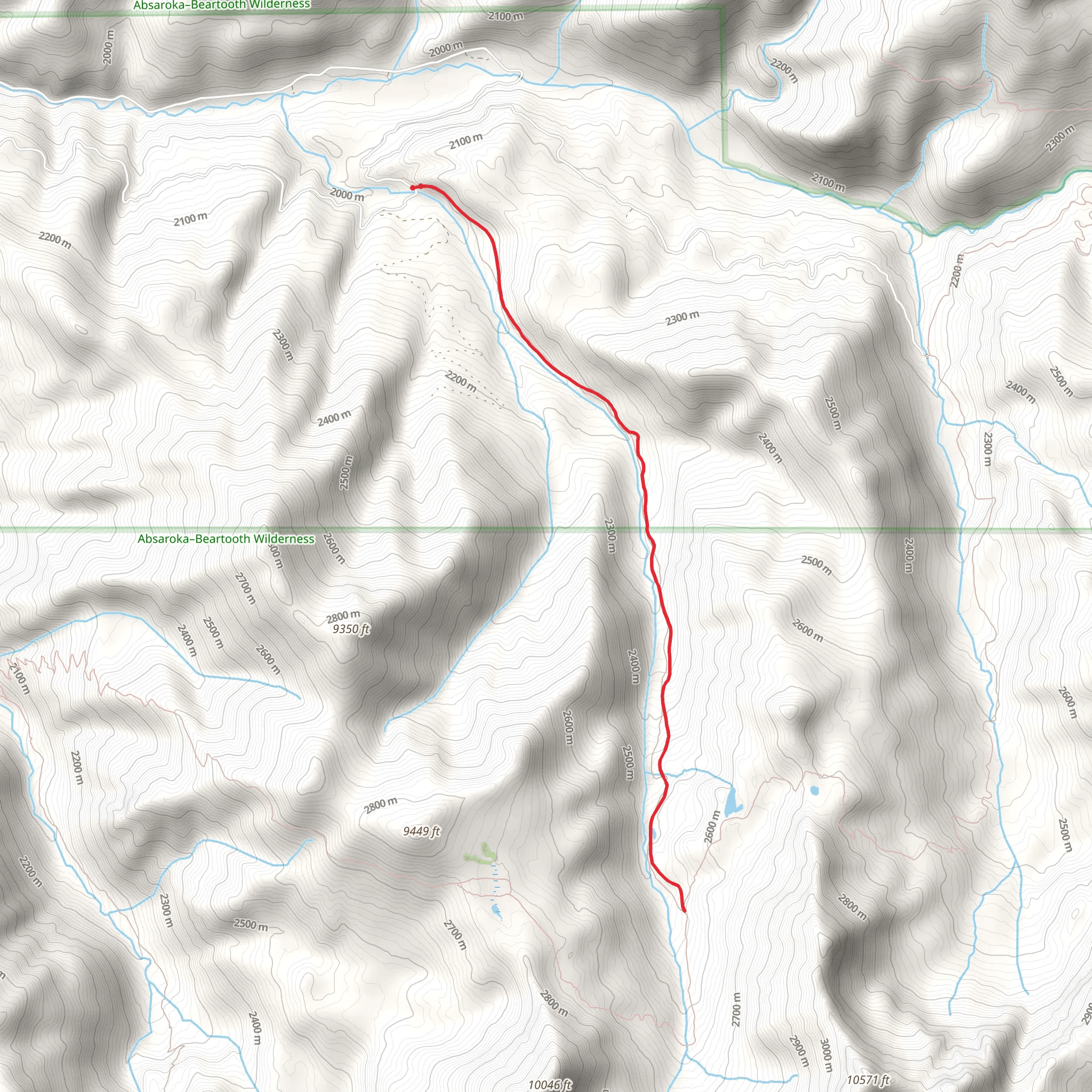 Colley Creek Trail mobile static map