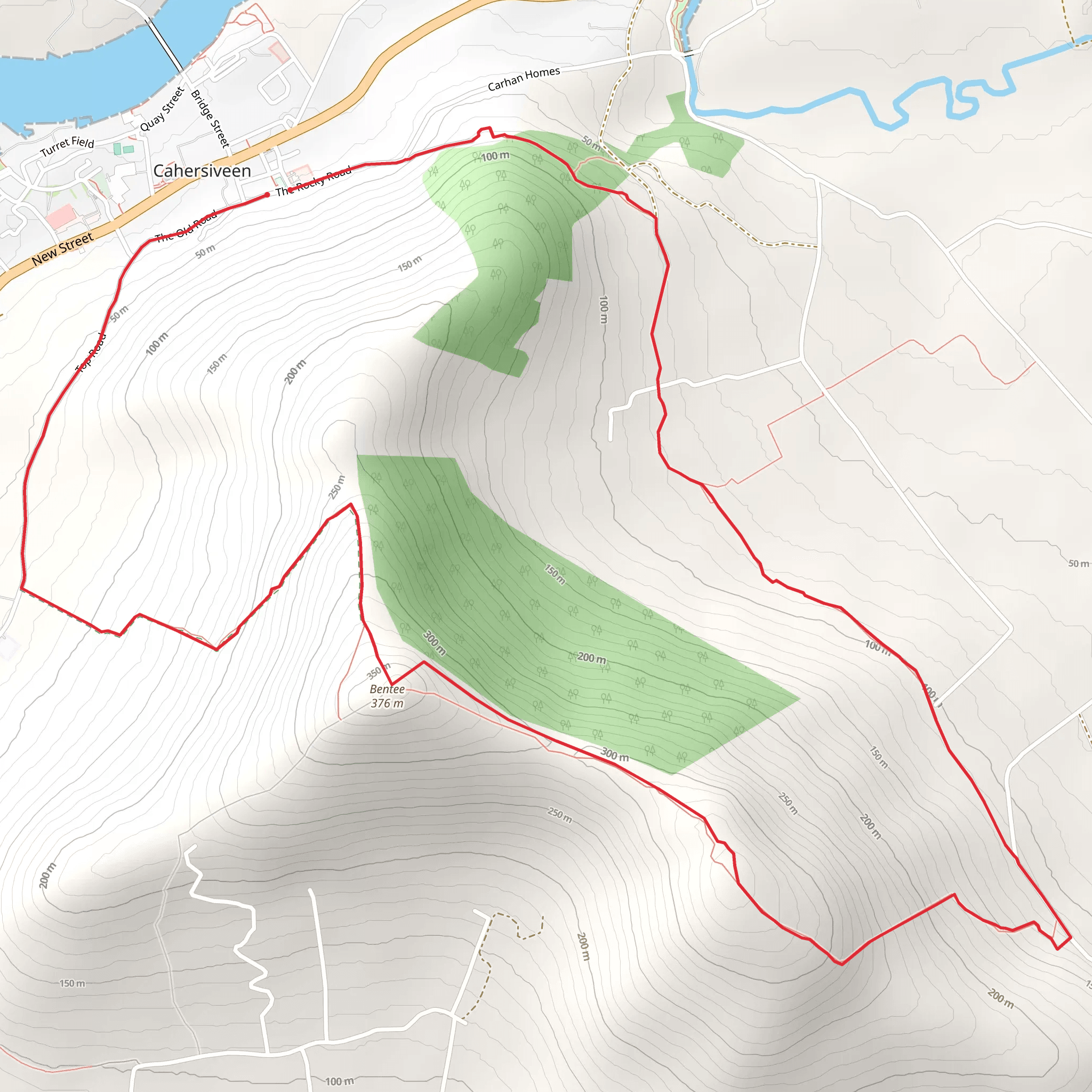 Cahersiveen - Beentee Loop mobile static map