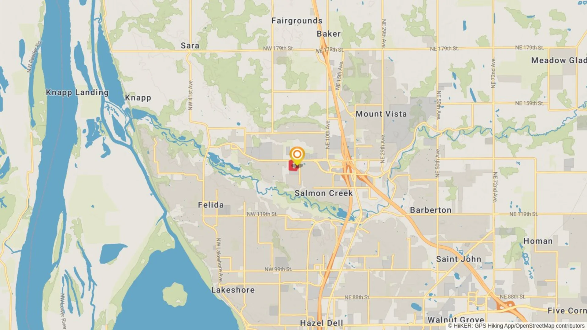 An image depicting the trail Northeast 136th Street Loop and its surrounding area.