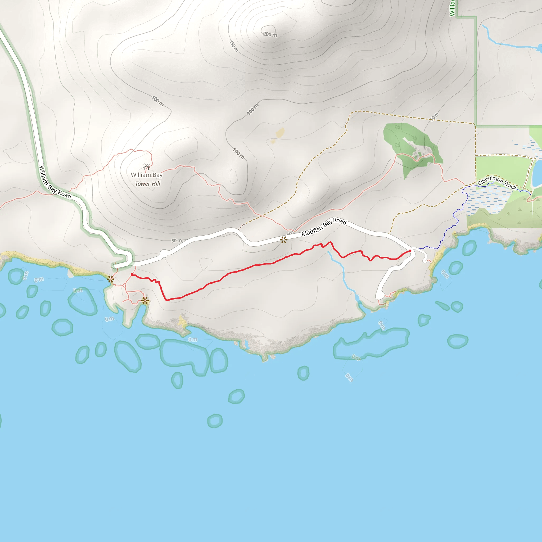 William Bay Trail mobile static map