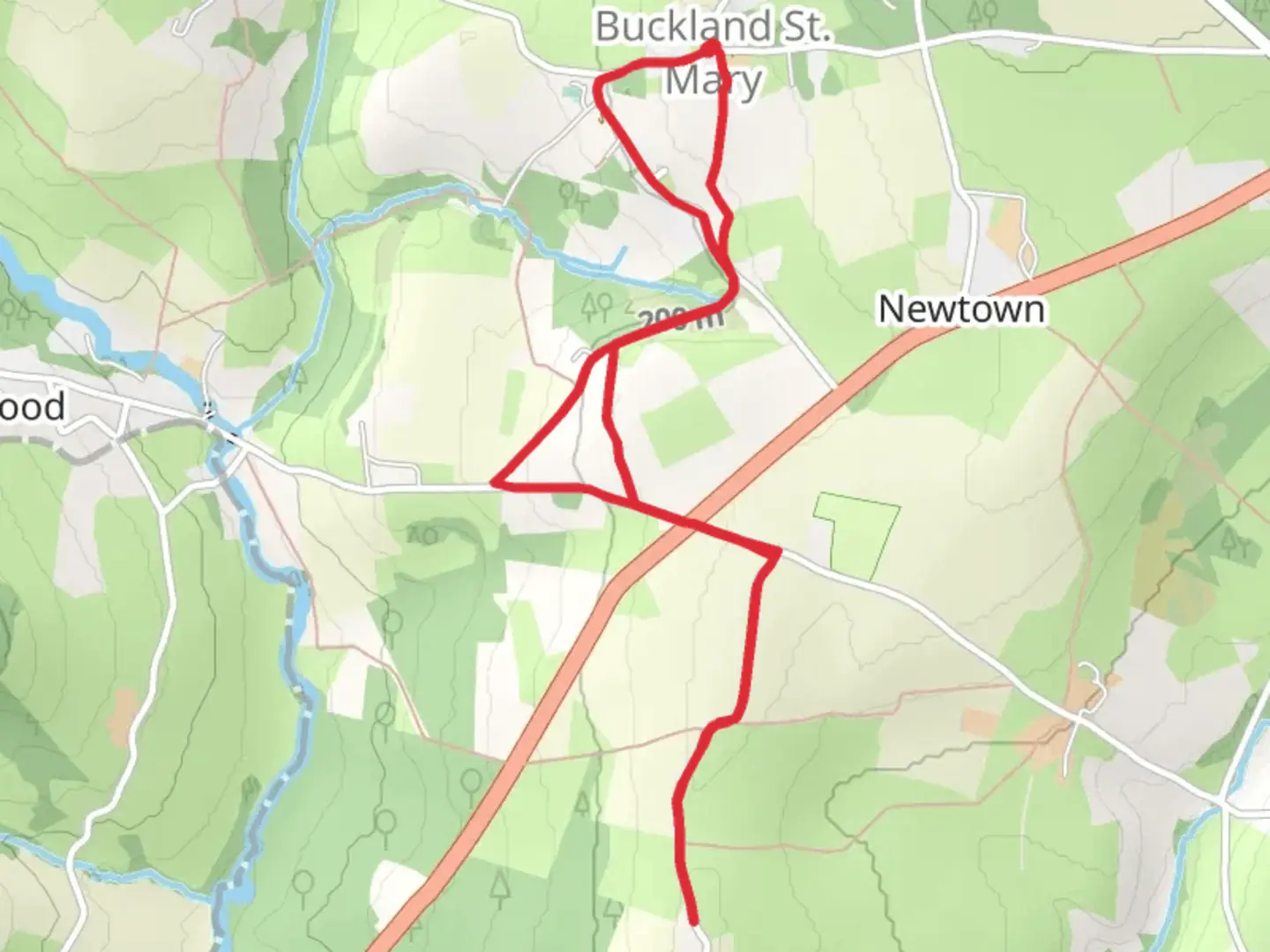 An image depicting the trail Little Hill Loop and its surrounding area.