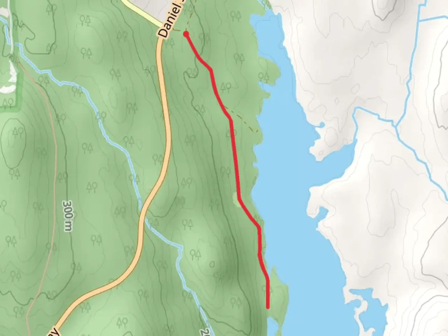 An image depicting the trail Daniel Shays Trail and its surrounding area.