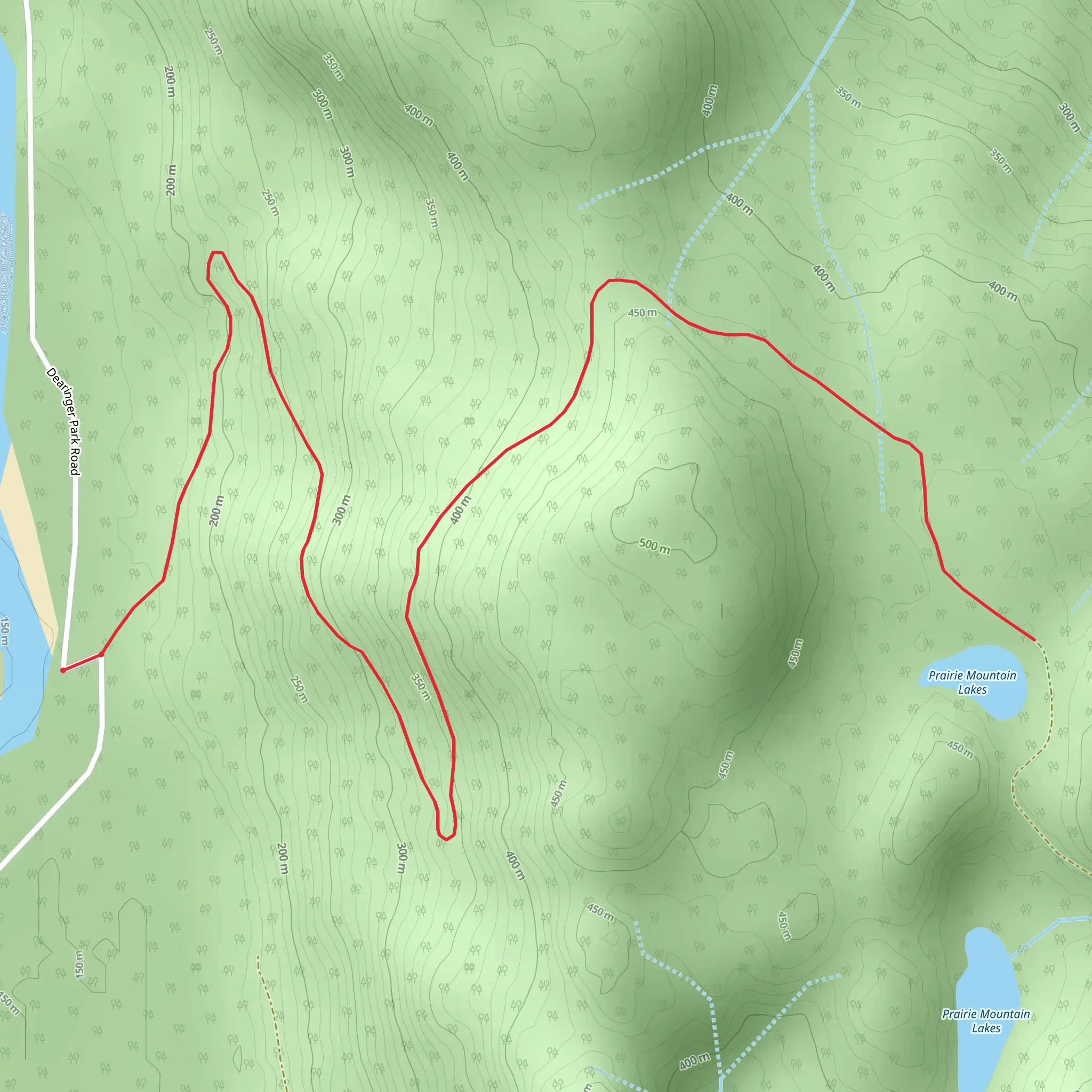 Prairie Mountain Lakes mobile static map