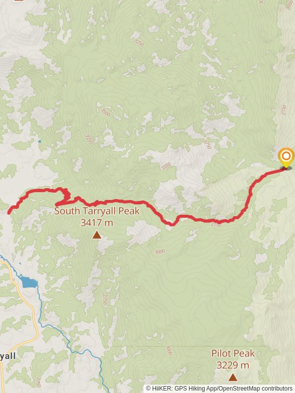 Hankins Pass Trail mobile static map