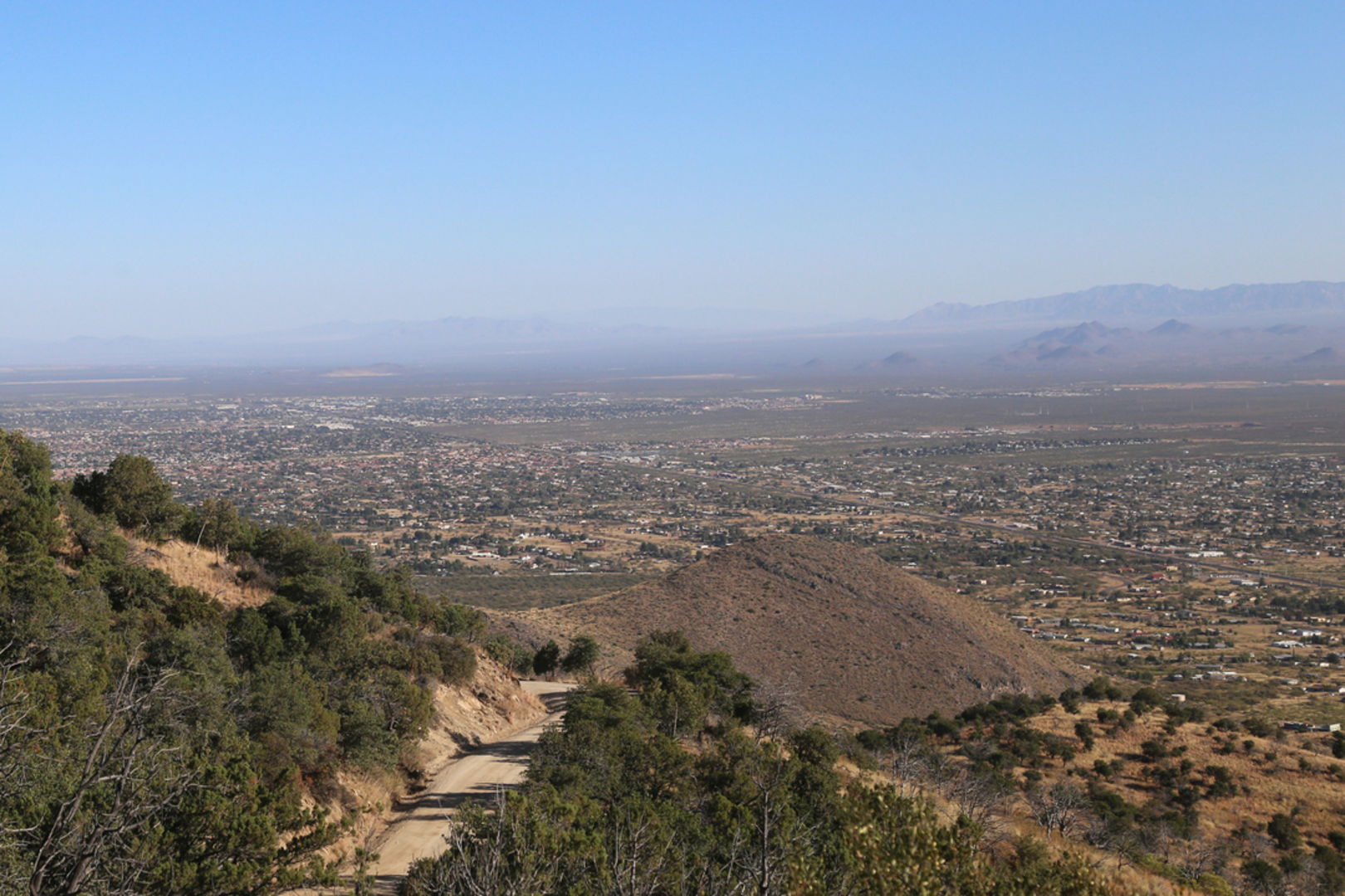 An image depicting the trail Brush Corral Trail and its surrounding area.