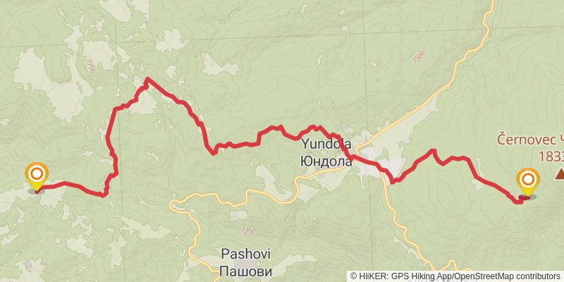 Sultans Trail stage 88 Map