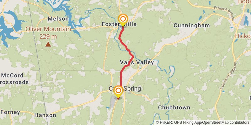 Great Eastern Trail (Incomplete) stage 35 Map