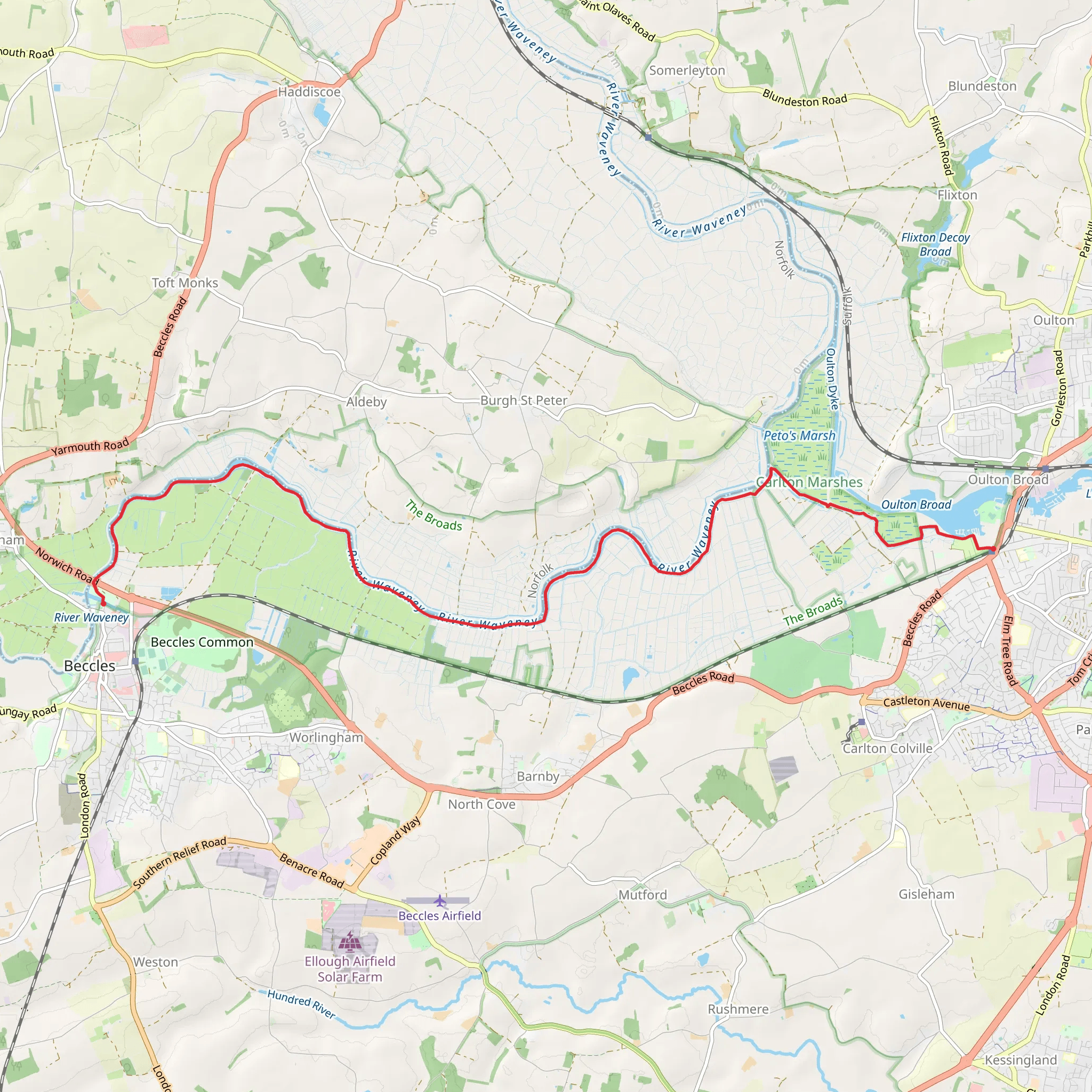 Beccles mobile static map