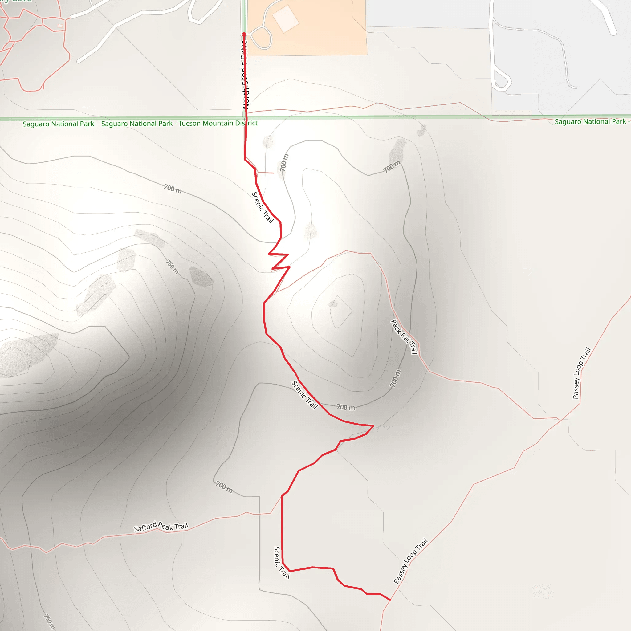 Scenic Trail mobile static map