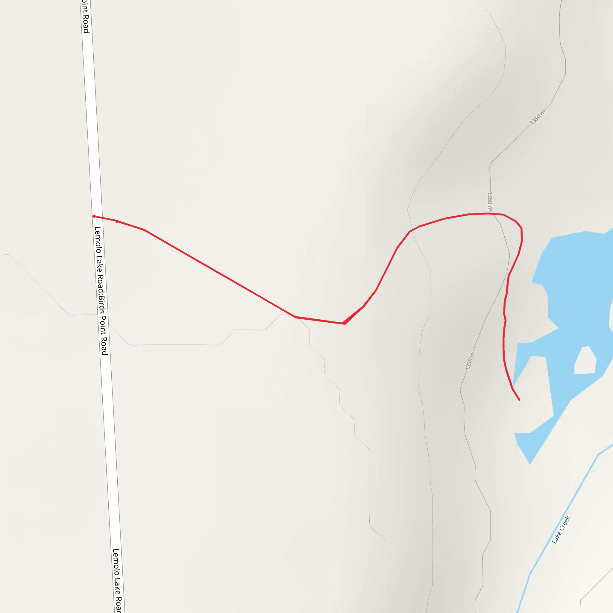 Pit Lake Trail mobile static map