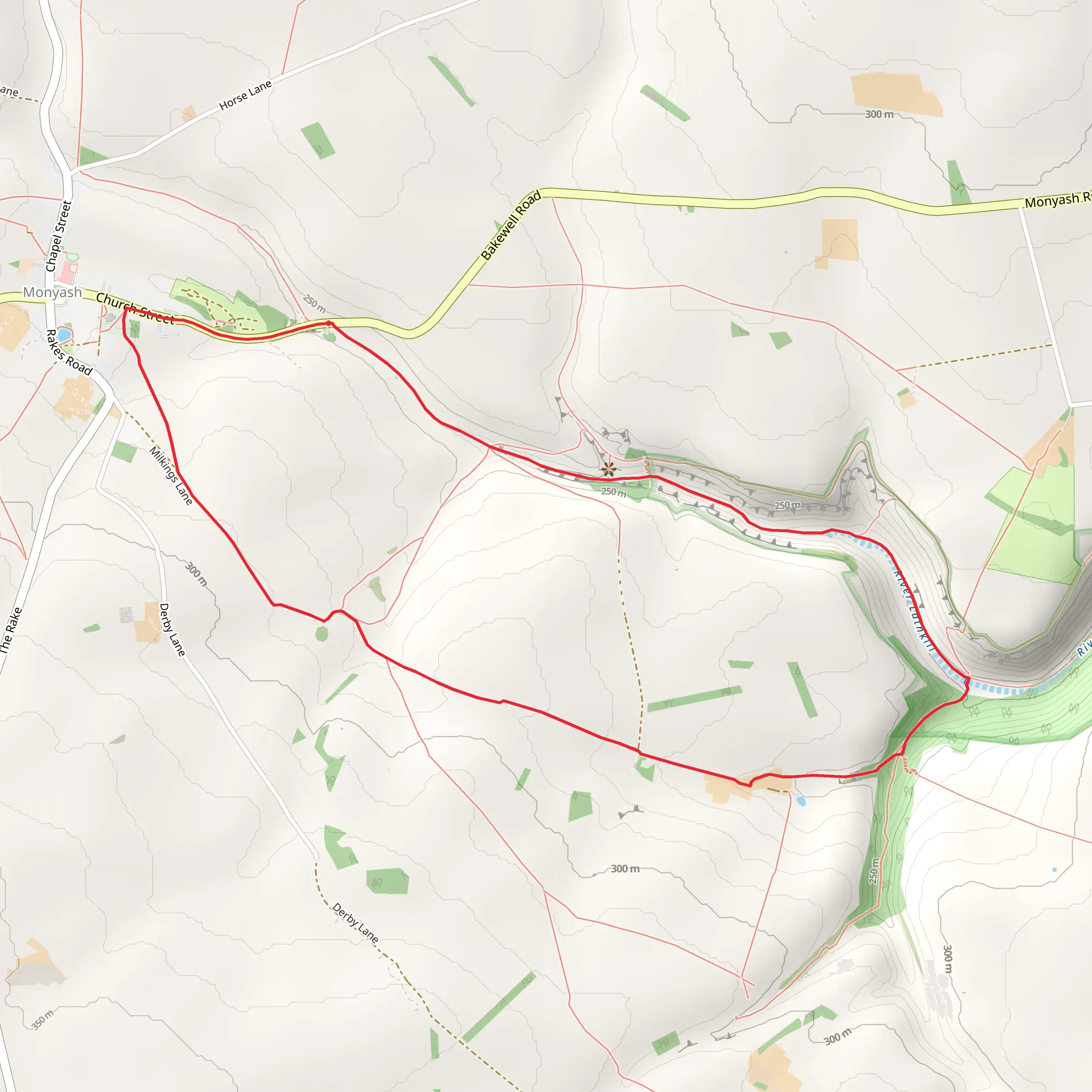 Monyash Loop mobile static map