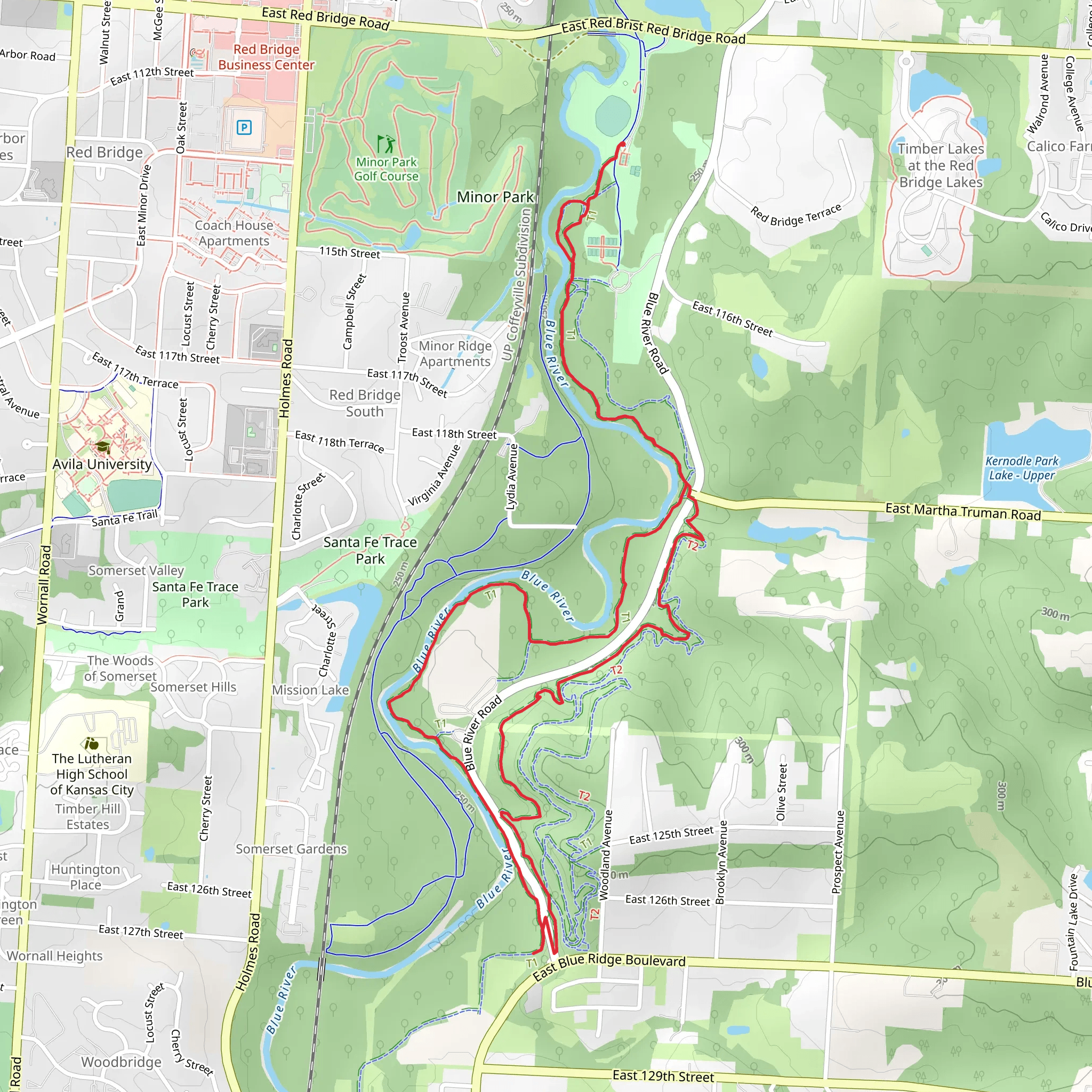 Blue River Loop mobile static map