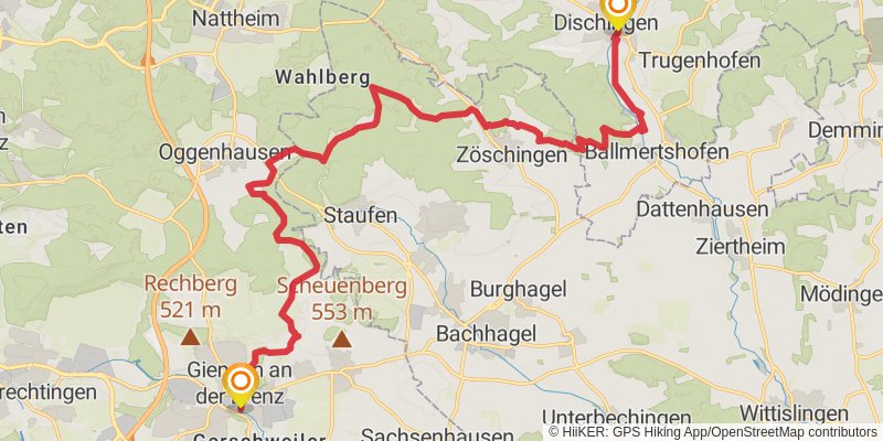 Albschäferweg stage 8 Map