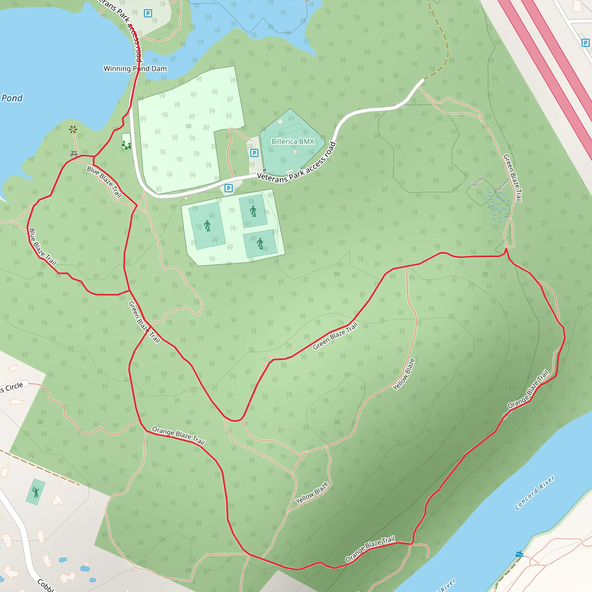 Ralph Hill - Vietnam Veterans Park Loop mobile static map